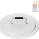 Fire Pit Lid Accessory for Solo Stove Bonfire 2.0, 19.5 Inch 304 Stainless Steel Fire Pits Round Cover Lid with Heat Resistant Handle for Solo Stove Bonfire and Other 19.5" Outdoor Firepit Accessory