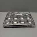 P&P CHEF Muffin Pan Cupcake Baking Pan Set, Stainless Steel Muffin Tin Tray for Mini Cake Tart Quiche, Oven & Dishwasher Safe, Non-toxic & Heavy-duty, (12 Cup, 2Pcs)