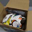 Tradder 4 Pack Soccer Ball with Pump Size 3 4 5 Deflated Soccer Ball for Outdoor Indoor Game Sport Practice Training Gift for Kid Youth Teen Adult Charity Donation