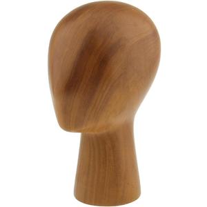 Abstract GFRP Wooden Mannequin Head Display Stand by M.M.A