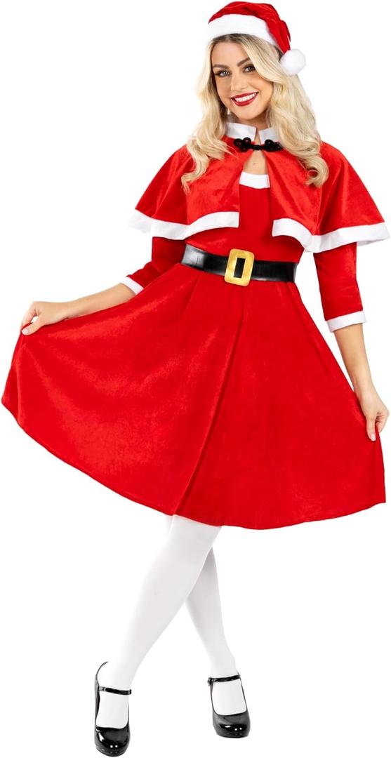 fun shack womens Lady Santa Ladies (Medium, Red)
