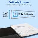 Avery Standard 3 Ring Binder, 1" Round Rings, 175-Sheet Capacity, 1.4 Inch Wide Spine, 1 Blue Binder, Ideal for Lightweight Organization and Occasional Referencing (03300)