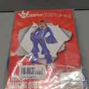 fun shack 70 Disco Costume for Women Blue Flares, Disco Queen Jumpsuit, Retro Dance Outfit for Parties (Large)