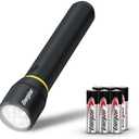 Energizer LED Flashlight Vision PRO, Ultra Bright 1000+ Lumens, IPX4 Water Resistant, Aircraft-Grade Aluminum LED Light, Rugged Metal Flash Light for Outdoors, Emergency Power Outage, Black