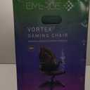 Emerge Vortex Bonded Leather Ergonomic Gaming Chair with Lumbar Support, High Back and Adjustable Tilt Lock, Black and Gray