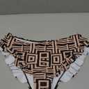 ZAFUL Women High Waist Bikini Bottom Side Mesh Spliced Tankini Swimsuit Swim Briefs Bathing Suit Bottom, Size XL