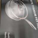 9.4'' Titanium Pans for Cooking Pure Healthy Titanium Frying Pan
