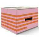 Nogrit Long Dachshund Dog Storage Bins Box, Toybox for Girls, Weiner Dog Pink Foldable Baskets Organizer Container with Handles for Kids Girls Dorm Bedroom Bathroom Clothes Toys Books