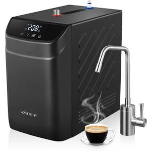 Instant Hot Water Dispenser 110V, Under-Sink Hot Water Boiler with Faucet, 3.4 Qt Stainless Steel Tank, Digital Temperature 113208F, Energy-Efficient Design, Quiet Operation & Child Safety Lock