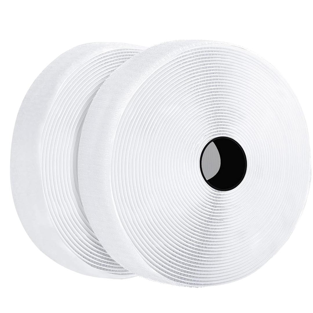 Zhaman 1 Inch x 29.5 Ft Sticky Back Strips, Heavy Duty Self Adhesive Mounting Tapes with Strong Industrial Strength, Classroom Must Have Teacher Supplies for Handmade Craft Art and Couch