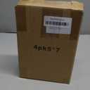 KINLINK 5x7 Picture Frame White Set of 4, Wooden Photo Frames Matted 4x6 with Plexiglass for 4x6 with Mat or 5x7 without Mat for Table and Wall Display