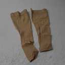 Ktinnead Thigh High Compression Stockings Footless 20-30mmHg for Men & Women (Large, Beige)