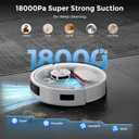 Robot Vacuum and Mop Combo, Robot Vacuum Cleaner with Bagless Self Emptying Station, 18000Pa Suction, LiDAR Navigation, ideal for Pet Hair, Carpet & Hard Floor, Compatible with App/Alexa/Voice Control