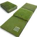 Victorem Golf Mat for Backyard - 17x39 Inch Unfolded, Durable Turf Mat for Indoor or Outdoor Golf Practice, Golf Hitting Mats with 50pcs. Wooden Tees - Golf Mats Practice Outdoor - Golf Practice Mat