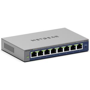 NETGEAR 8-Port Gigabit Ethernet Easy Smart Managed Switch (GS108E) - Managed, Desktop or Wall Mount