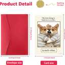 4 x Cute Dog Valentines Day Card for Husband, Wife, Boyfriend or Girlfriend  Romantic Valentines Gift for Him or Her (WY-510)