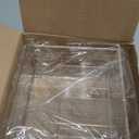 Vesici Plastic Utensil Dispenser Acrylic Utensil Dispenser Silverware Organizer Holder for Kitchen and Restaurant for Halloween Christmas(3 Compartment,Clear)