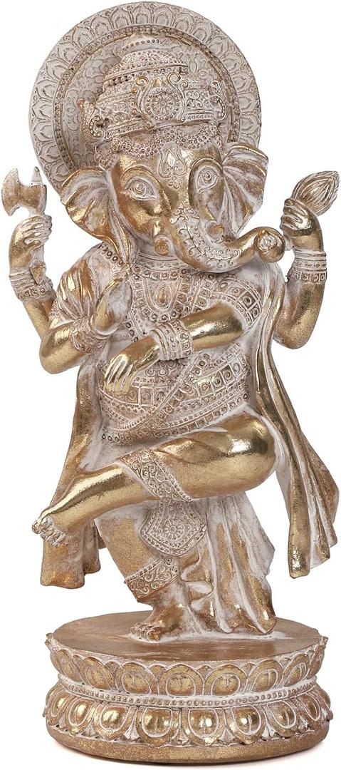 Suoedd Lord Ganesha Statues Hindu Elephant God Statue Indian Ganesh Buddha Resin Sculpture Figurine Handmade Gift,Garden,Car,Decoration Ornaments for Home