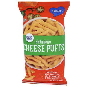 Barbaras Bakery, Puffs Cheese Jalapeno, 7 Ounce