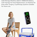 Cold Therapy Machine, Built-in 3000mAh Battery, Cold Therapy for Knee Replacement, Ice Machine for Knee After Surgery, Cryotherapy Systems Suitable for Home use,