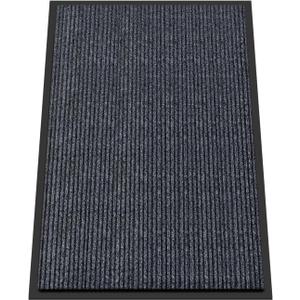 Kuyal Front Door Mat, 2'x3' Indoor Outdoor Entrance Mats, Commercial Floor Inside Outside Entrance, Heavy Duty Durable Welcome Mat, Rubber Backing Non Slip Outdoor Mats for Entryway,Dark Gray