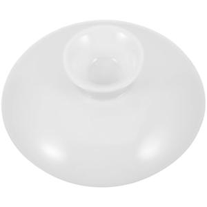 Cabilock Ceramic Tea Pot Lid Replacement - Universal White Ceramic Tea Kettle Cover - Household Teapot Accessory for Cups