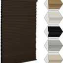 MYshade Cordless Blackout Window Blinds & Shades Pull Down Room Darkening Window Shades Light Blocking Honeycomb Cellular Shade for Indoor Windows Easy to Install 19 inch Wide, H36 Taupe Blinds (Color-coordinated Taupe)