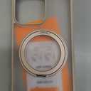 TORRAS 360 Rotatable Magnetic Ring for iPhone 16 Pro Max Case with Stand, Fit for MagSafe, 16FT Mil-Grade Shockproof Translucent for iPhone 16 Pro Max Phone Case 6.9", Rose Gold Pink