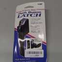 Prime-Line K 5007 Screen and Storm Door Push Button Latch Set With Night Lock, Fits Doors 5/8  1-1/4 In. Thick, Black Finish (Single Pack)