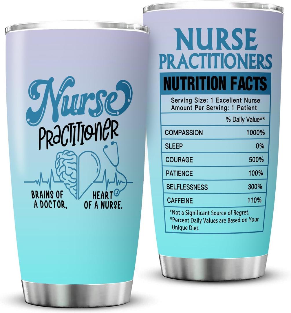 Nurse Practitioner Gifts For Women Nurse Practitioner Week Gifts for NP Stainless Steel Tumbler With Lid 20OZ