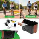 Foldable Bike Basket Detachable - Universal Fit for Bicycles, Scooters, Wheelchairs | Lightweight Storage for Commute, Keys, Wallets