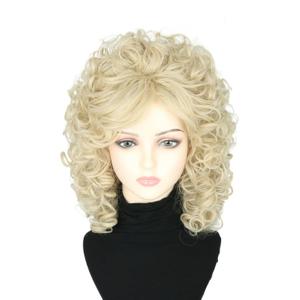 Women's Wigs 70s 80s Singer Wigs Short Curly Blonde Beehive Wigs for Women Halloween Costume Wigs