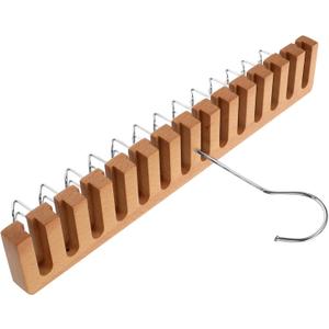 Belt Rack Hanger Organizer Wooden Belt Storage Slots Lightweight Design for for Use