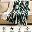 Electric Blanket Winter Warm Series Full, Super Cozy Luxury Faux Fur & Sherpa with 6 Heating Levels & 0-10 Hours Auto Off, Fast Heating & Overheat Protection, 72" x84", Green