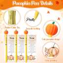 50 Sets Little Pumpkin Baby Shower Favor Pumpkin Pens Bulk Fall Pens Thanksgiving Pens with a Message from The Bump Cards for Autumn Gender Reveal Party Return Souvenirs Gifts