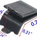 Adjustable Steel Pilaster Shelf Clip Support, Shelving Bracket Clips for Metal and Wood Shelves (20, Black)