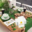 Funrous 100 Pcs St. Patrick's Day Guest Napkins Foil Gold Slainte Shamrock Paper Napkin White Irish Disposable Hand Towel for St Patrick Irish Party Dinner Bathroom Decoration Supplies (100, Slainte)