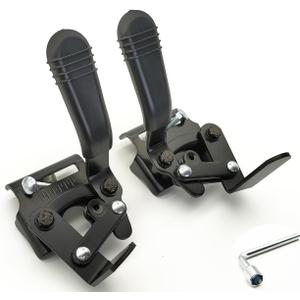 Blue Streak & Silver Sport 1 Wheelchair Brake - Universal K1 Brake, Replacement Parts with Tool & Hardware, STDS4S221L/R (1 Pr, Black)