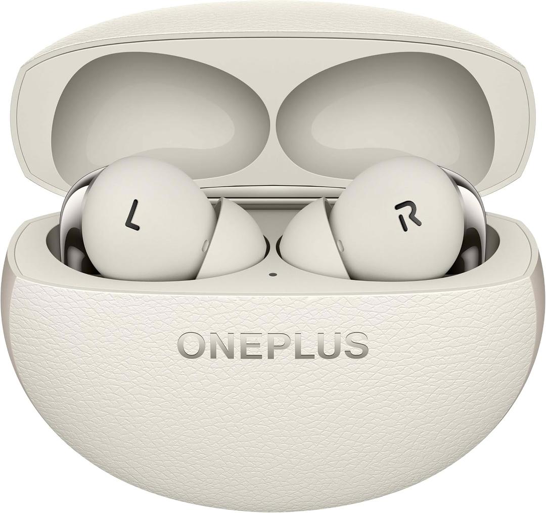 OnePlus Buds Pro 3, Wireless Bluetooth Earbuds, Noise Canceling Earbuds, Deep Bass, Immersive Sound, Up to 44 Hour Playtime with Charging case, Lunar Radiance