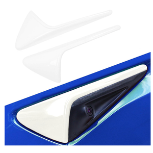 2 Pcs Blind Spot Side Camera Covers for Tesla HW4.0, Compatible with Model 3 and Model Y (Gloss Black, HW 4.0)