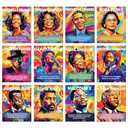 Aposwow Black History Month Decorations - 12 Pcs Motivational Posters for Bulletin Board African American Classroom Decorations, Inspirational School Wall Hallways Office Poster Board Decor