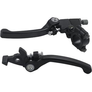 Stylemafia Black Folding Aluminum Clutch Brake Lever Compatible with 22mm 7/8 inch Handlebar 110cc 125cc 140cc TTR 125cc SSR Xmotos Apollo 125 Pit Dirt Bike Motorcycle