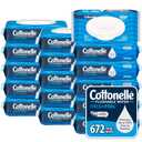 Cottonelle Fresh Feel Flushable Wet Wipes, Adult Wet Wipes, 16 Flip-Top Packs, 42 Wipes Per Pack (672 Total Wipes)