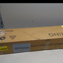 King Box Spring 4 Inch, Low Profile King Size Box Spring Only, Heavy Duty Mattress Foundation Metal Bed Base with Fabric Cover, Easy Assembly, Non-Slip, Noise Free