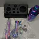 IOV Mixology Bartender Kit with Stand | 12-Piece Cocktail Shaker Set | 24oz Martini Shaker Set for Drink Mixing | Bar Set Includes All Bar Tools and Recipe Booklet | Fun Housewarming Gift (Rainbow)