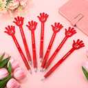48 Pcs Red Ribbon Week Gifts Pens Bulk Drug Free Hand Ballpoint Pens Say No to Drugs Awareness Gift for Student School Classroom Volunteer Publicity Event Charity Campaigns Supplies (General)