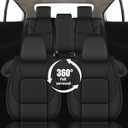 AOMSAZTO Fit for Toyota Corolla 2020-2026 Seat Covers Custom - Premium Full Set for Front & Rear Seats | Durable Automotive Seat Protector(Full Set 5 Seat Covers Black)