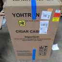 Cigar Humidor for Aging&Storage, YohTron 88L Constant Humidity&Temperature Cigar Humidor Cabinet with Spanish Cedar Liner&Shelves for Household, Office and Cigar Bar - Black