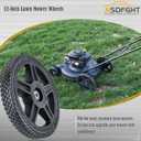 12-Inch Lawn Mower Wheels (2-pack) Fits Most Standard push Lawn Mowers, Inner and outer bearing structure - Includes Bolts, Nuts