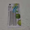 Core Home 5-piece reusable stainless steel straw set.